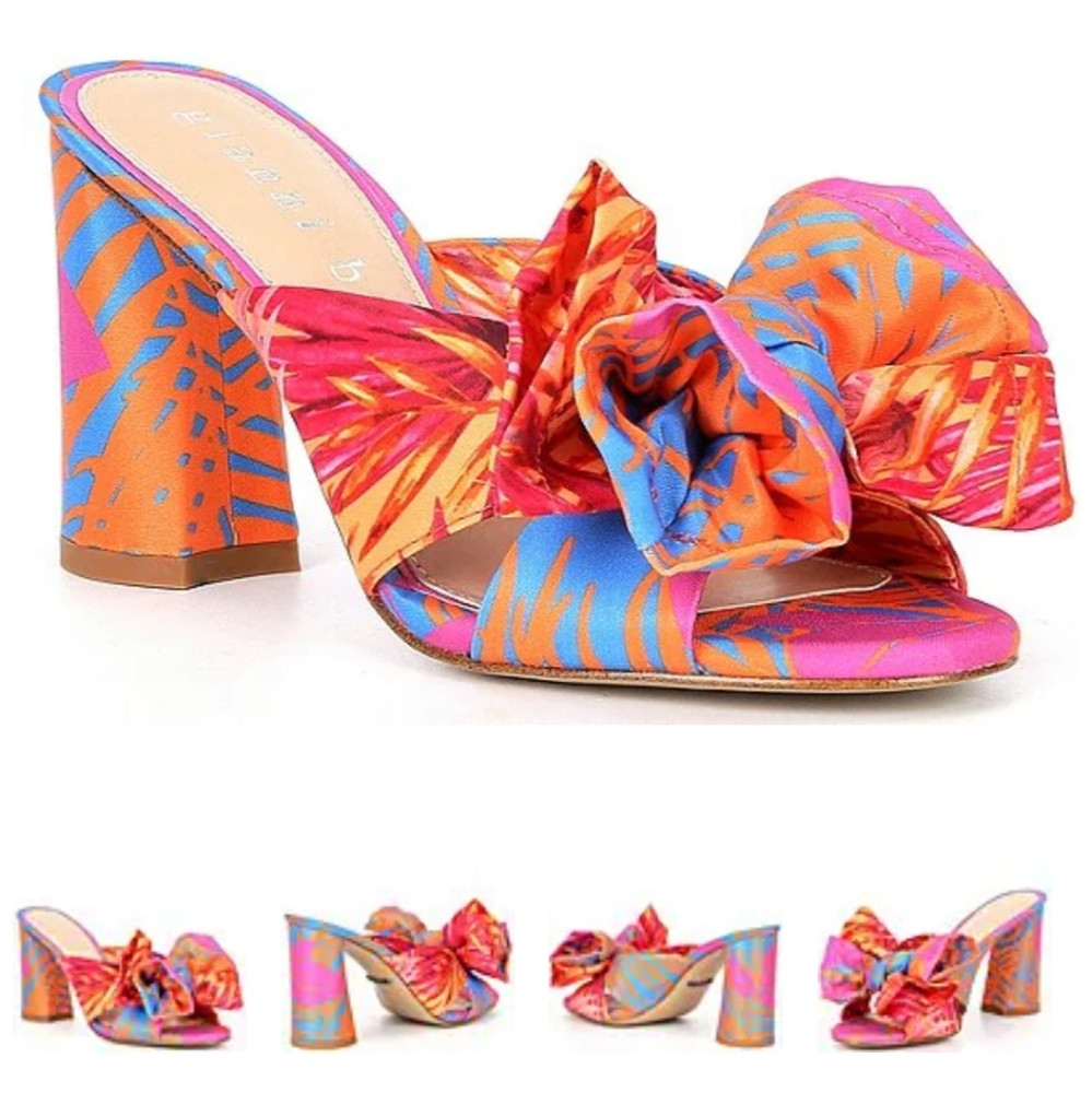 ISO Gianni bini palm print mules